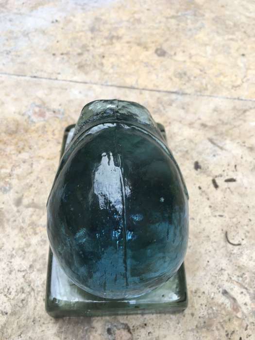 glass motorcycle helmet paperweight
