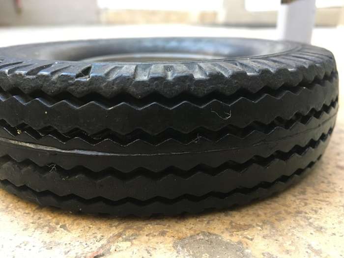 vintage firestone tyre ashtray, original Glass !