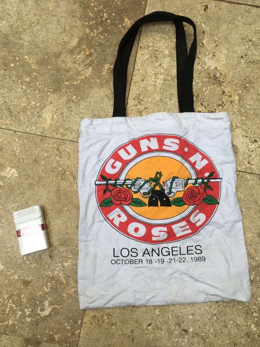 vintage concert tour guns and roses Los Angeles bag 1989 Typo