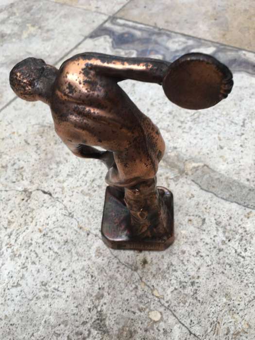 Greek Sculpture  DISCOBOLUS OLYMPIC GAMES Copper Metal Statue