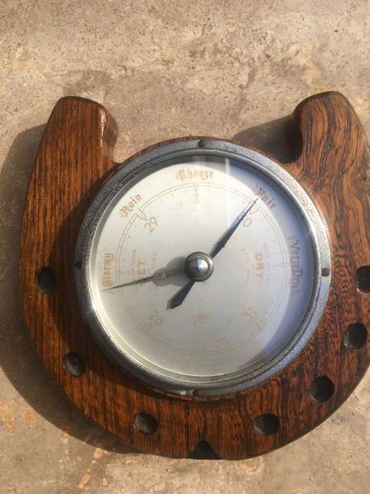 vintage SB barometer horse shoe england