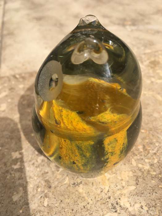 vintage murano penquin and owl pair