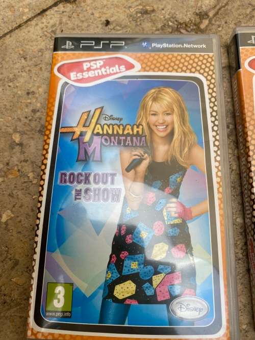 PSP game bundle of 3 , ratatouille , hanna montana , hello kitty