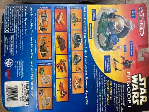 star wars action fleet mini scenes 3 episode one with pvc figurine boxed