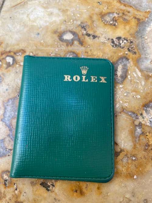 SUPER RARE VINTAGE ROLEX NEEDLE and SAFETY PIN SET IN ORIGINAL VINYL WALLET