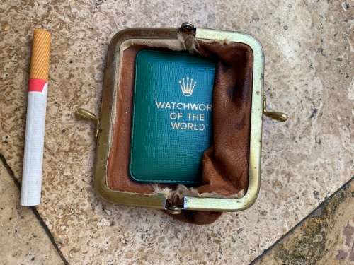 SUPER RARE VINTAGE ROLEX NEEDLE and SAFETY PIN SET IN ORIGINAL VINYL WALLET