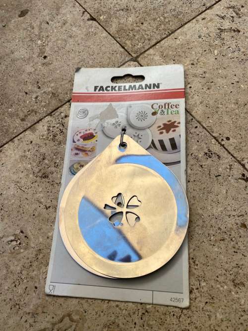 gourmet coffee stencil pair Fackelmann Germany
