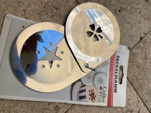 gourmet coffee stencil pair Fackelmann Germany