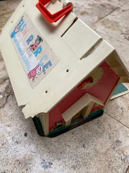 vintage fisher price play family school no 923 year 1971 USA tlc