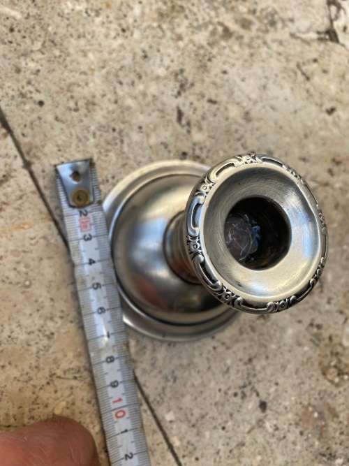 vintage sterling silver candle stick candlestick holder