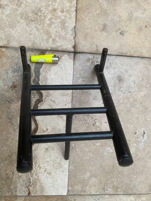 vintage heavy steel floor display easel