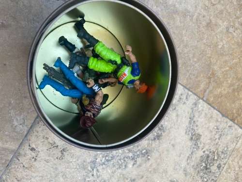 vintage chap mei figure figures lot of 4 in harrods wind up music tin