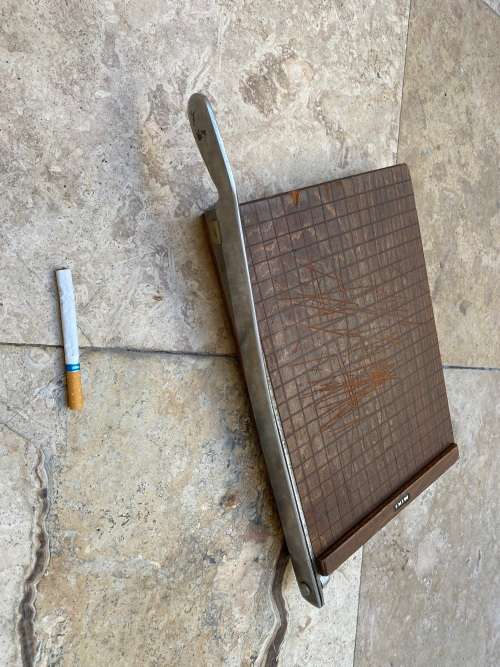 vintage Miki paper guillotine  cutter Japan