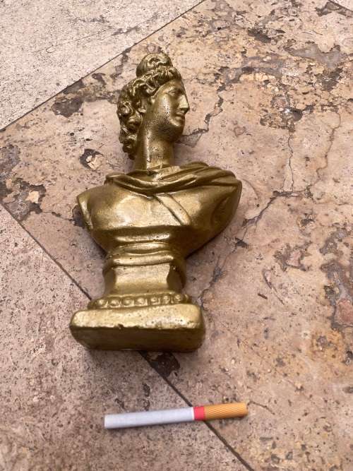 Vintage David bust statue Gold