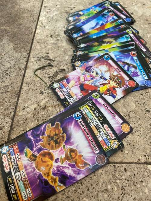 vintage lot of 30 Bakugan cards