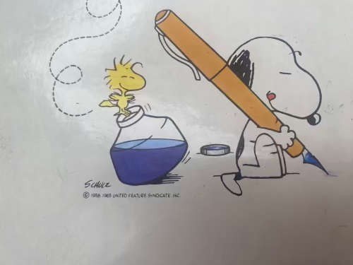 vintage hallmark stationary set snoopy peanuts with htf book