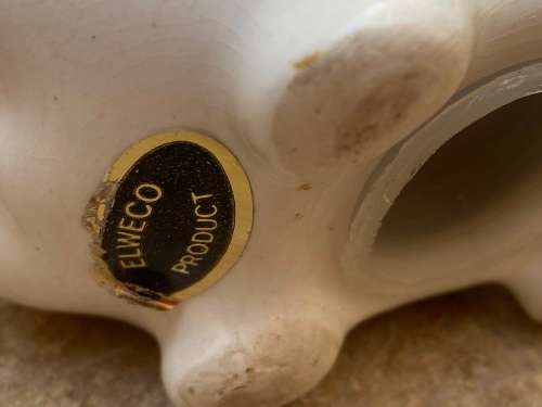 vintage ceramic Elweco piggy bank