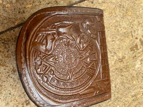 vintage Mexican coin purse and miniature sombrero Mexico