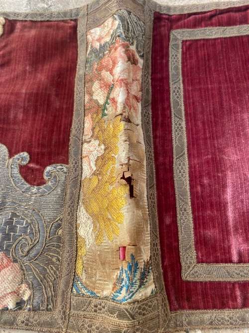 Vintage tapestry embroidered book sleeve