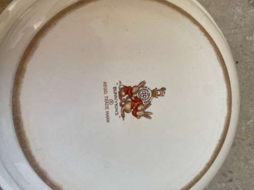 Royal Doulton Bunnykins warming plate heating plate