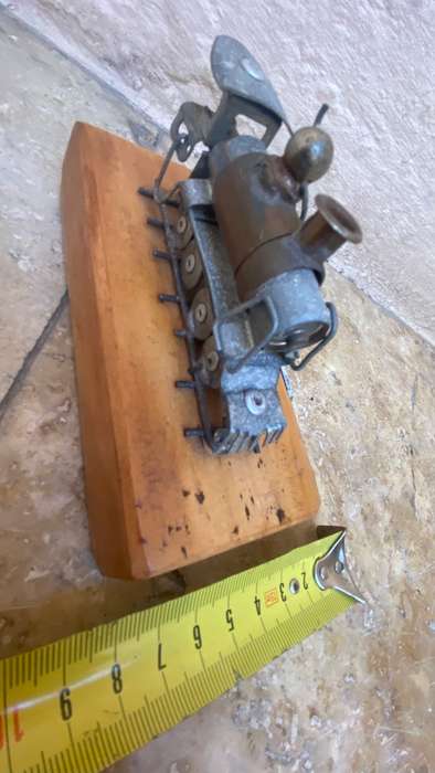 Vintage locomotive choo choo train Knysna souvenir steampunk yellowwood base