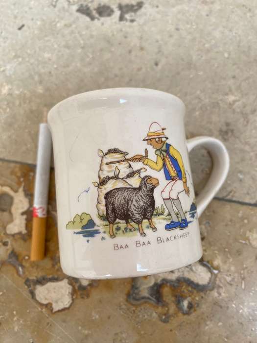 Vintage nursery rhyme finecraft  porcelain mugs set of three cups