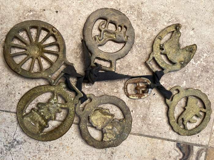 Horse brass lot of 6