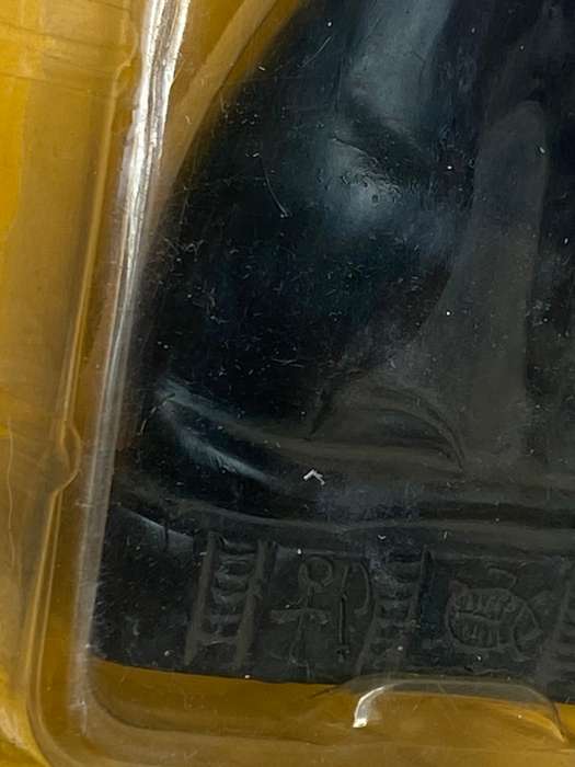 Vintage Egypt Bastet black cat stone statue 9cm in original packaging