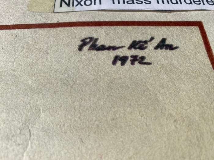 Phan Ke An - nixon mass murderer Original Poster Design  - 1972 war propaganda poster Vietnam
