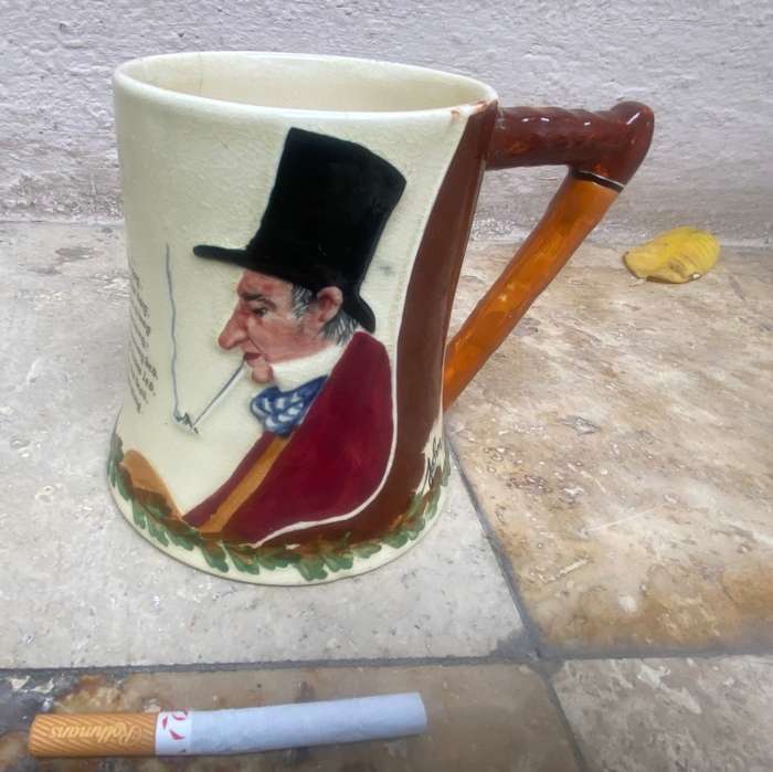 Vintage John peel crown Devon Fieldings musical tankard