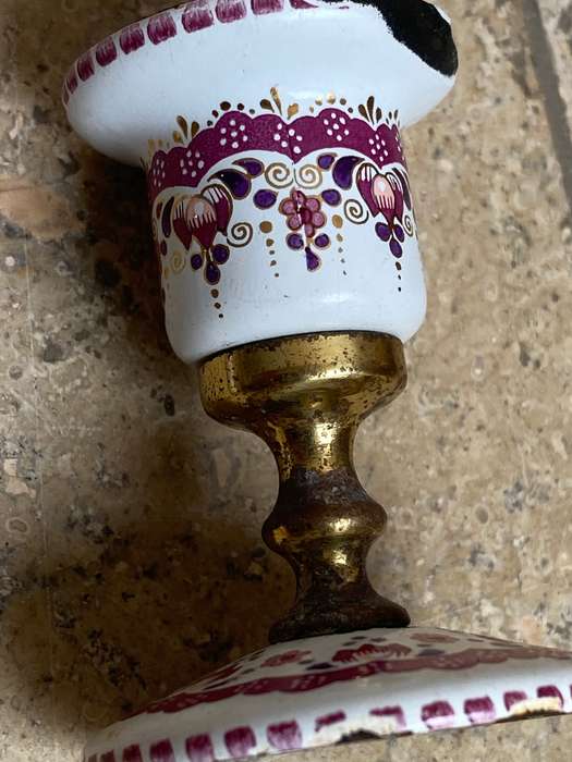 Vintage Studio Steinbock Austria  enamel candleholder