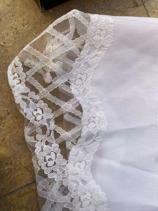 Christening / Baptism Dress 55 cm lace detail Hilton weiner  with purse
