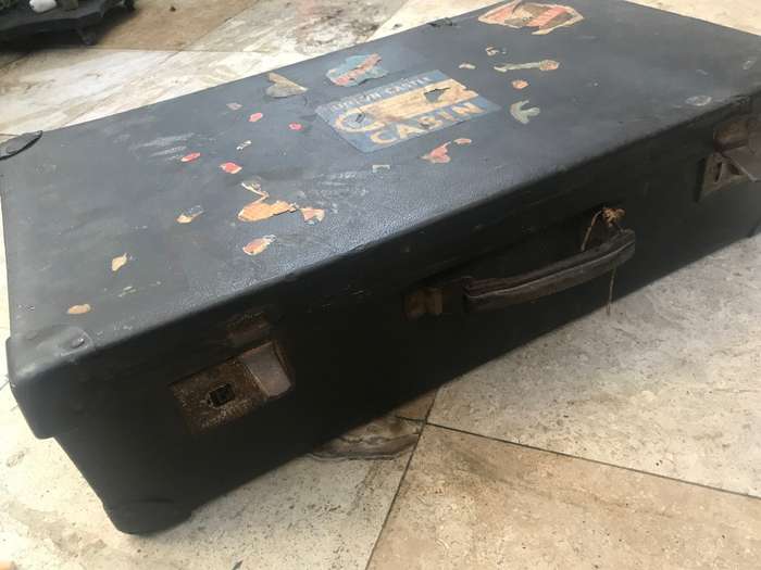 Antique luggage bag union castle cabin