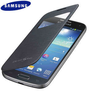 Samsung S4 Mini S View Case Flip cover **Reduce to Clear** Black