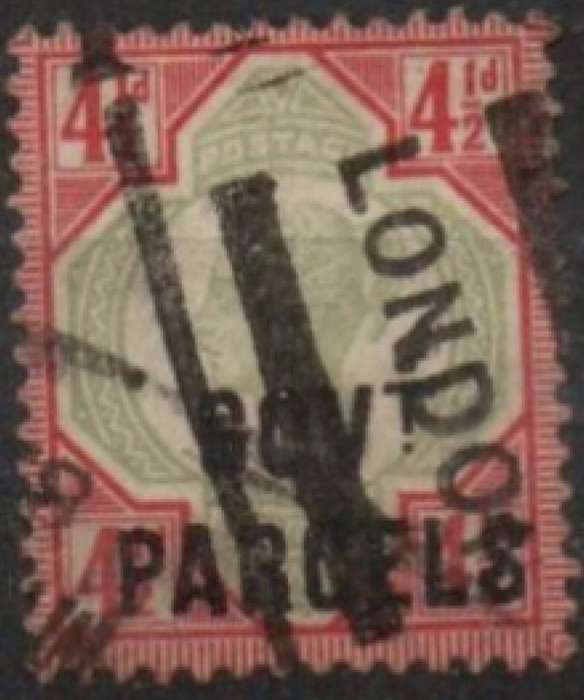 Great Britain,VRI, 1892, 4 1/2d, Official, Government Parcels, used