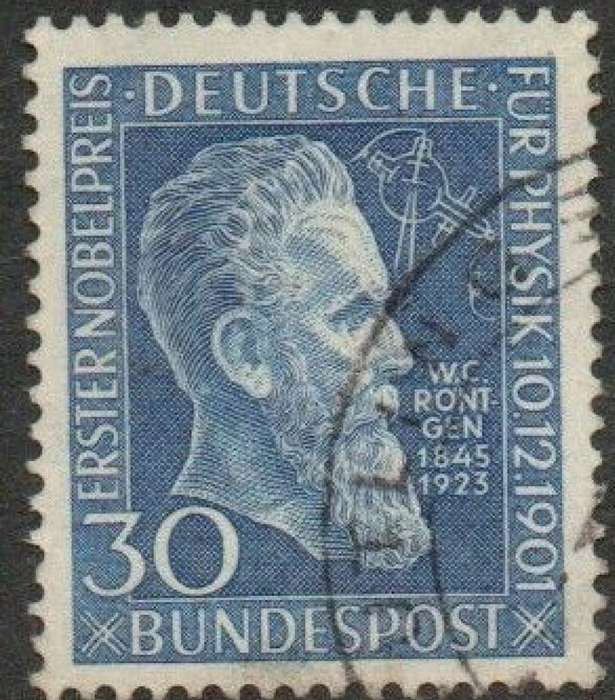 Germany, Federal Republic, 1951, Rontgen, 30pf, used,