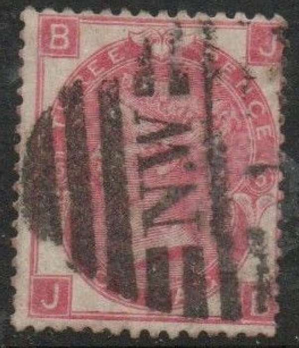 Great Britain, VRI, 1868, 3d, rose, plate 5, used, barred NW duplex (London)