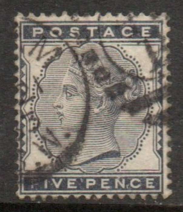 Great Britain, VRI, 1881, 5d indigo, used