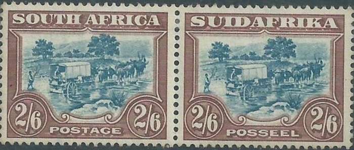 South Africa, 1944, 2`6 blue & brown, MH *