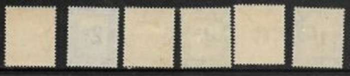 South Africa, Postage Due, 1950 - 1958, 1d - 1/-, MH *