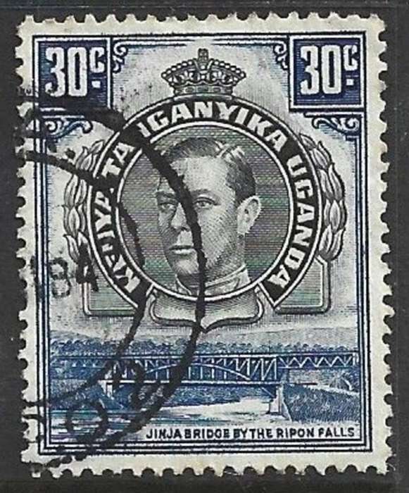 Kenya Uganda Tanganyika GVIR, 1941, 30 cents, perf14, used partial E.A.A.P.O.2 (Nairobi) c.d.s.