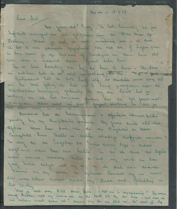 Kenya Uganda Tanganyika air letter, 50c NAIROBI 16 SP 52 > S.Africa