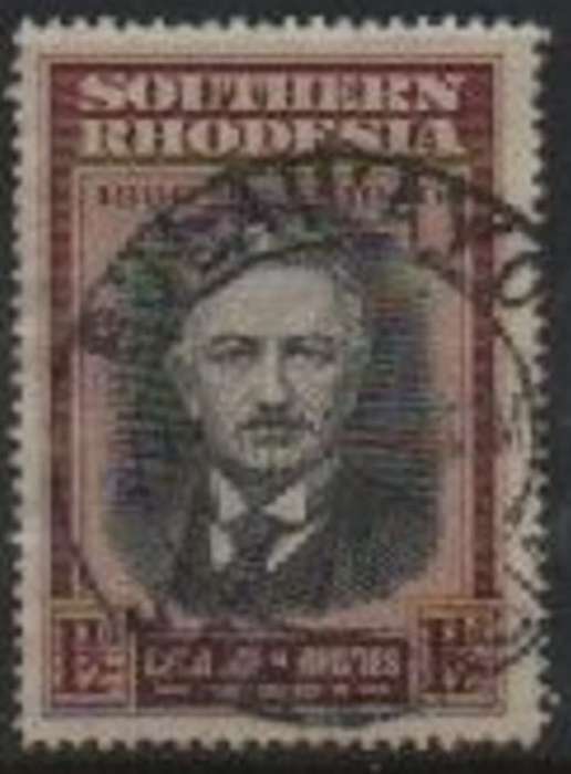 Southern Rhodesia, 1940, 1 1/2d, re-cut collar variety, used, BULAWAYO c.d.s.