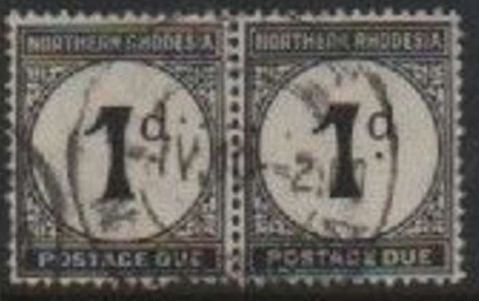 Northern Rhodesia, GVR, 1929,Postage Due, 1d, pair, used