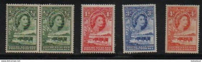 Bechuanaland,EIIR, 1/2d, 1d, 3d, 4d MH*