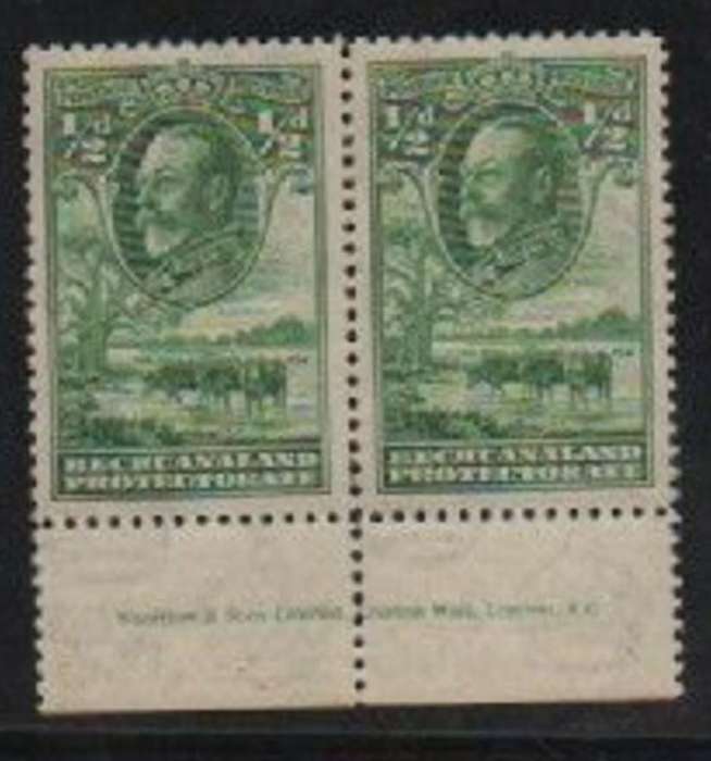 Bechuanaland,, GVR, 1932, 1/ 2d, Imprint pair Waterlow & Sons, MNH **, gum tone
