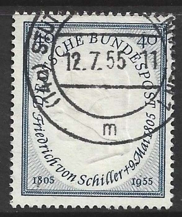 Germany, 1955, Schiller (poet) 40pf, , used