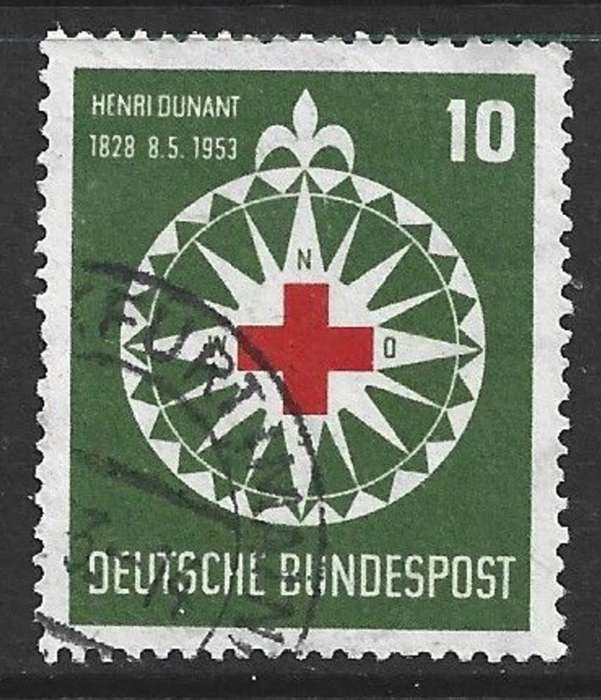 Germany,1953 Dunant / Red Cross, used