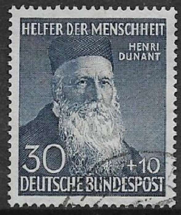 Germany, F.R., 1952, Henri Dunant, used
