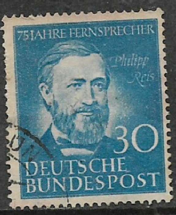 Germany, 1952, Philipp Reis, 30 pf, used. , used